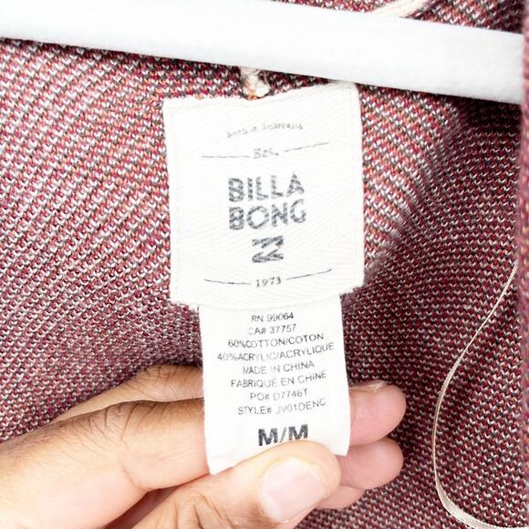 Billabong Boho Aztec Enchanted Days Hooded Cardigan Sweater‎ Poncho Size M - Picture 5 of 6